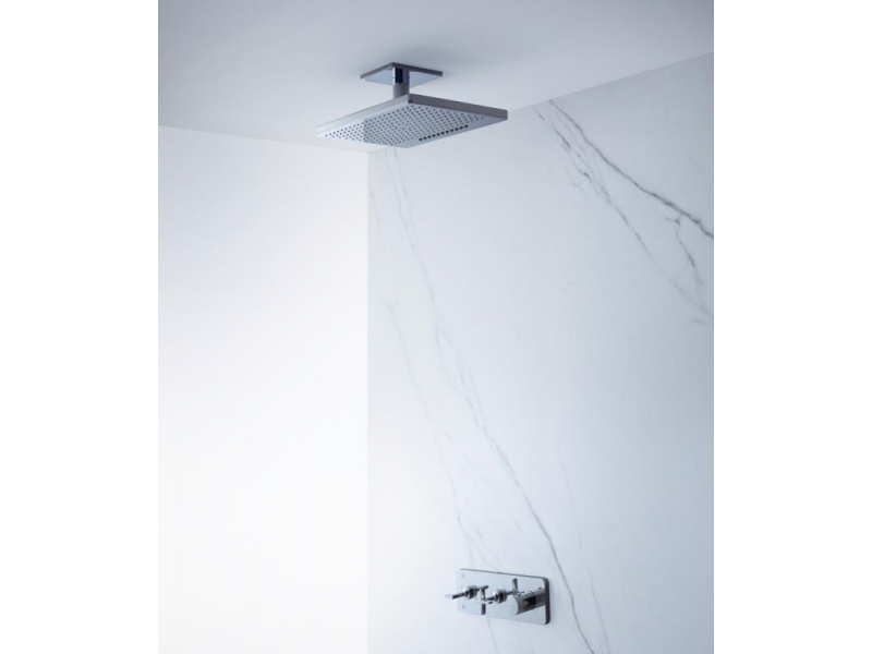Купить Верхний душ Axor ShowerSolutions 35279000, 46 х 27 см, 2 режима струи, с вертикальным держателем
