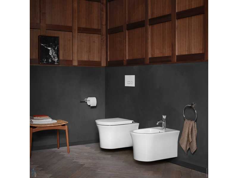 Купить Подвесной безободковый унитаз Duravit White Tulip 37 x 54 см, белый, сиденье микролифт, 2576092000 + 0027090000