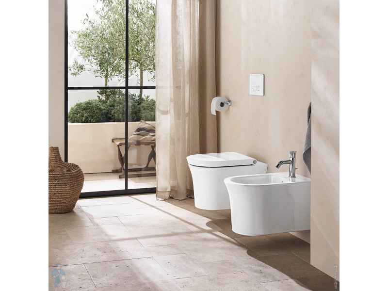 Купить Подвесной безободковый унитаз Duravit White Tulip 37 x 54 см, белый, сиденье микролифт, 2576092000 + 0027090000