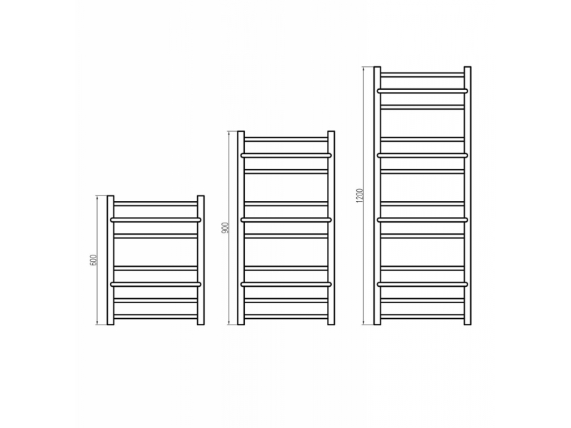 Купить Полотенцесушитель водяной Grota Vista 53 x 120 см, ширина 53 см, высота 120 см, полированный