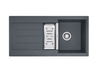Мойка Franke JAVA JAG 651, 114.0056.260, гранит, установка сверху, оборачиваемая, цвет графит, 100*51 см