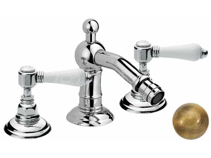 Купить Смеситель Nicolazzi Dames Anglaises 1415BZ78 для биде, бронза, ручки P. Mont Blanc