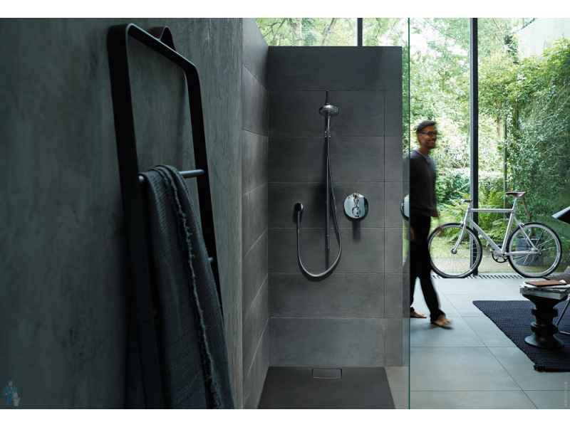 Купить Душевой поддон Duravit Stonetto 720148680000000 120 x 80 см, композитный, прямоугольный, антрацит