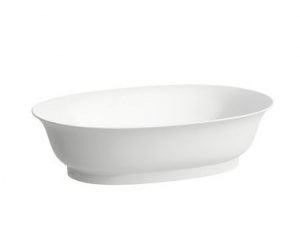 Раковина Laufen New Classic 8.1285.2.400.112.1 55 х 38 х 14.5 см, накладная, SaphirKeramik, без перелива, LCC, белый глянцевый