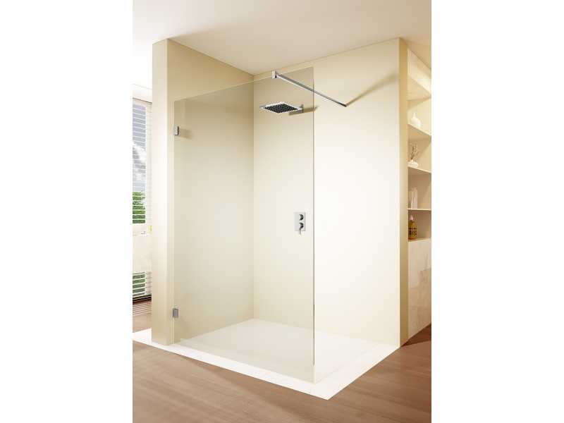Купить Душевое ограждение Riho Scandic S400 Flat GC5020F 85 см с одной поверхностью, стекло прозрачное