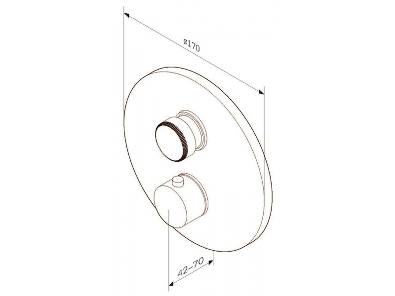 Купить Смеситель Am.Pm Inspire 2.0 F50A75700 для душа, термостатический, хром