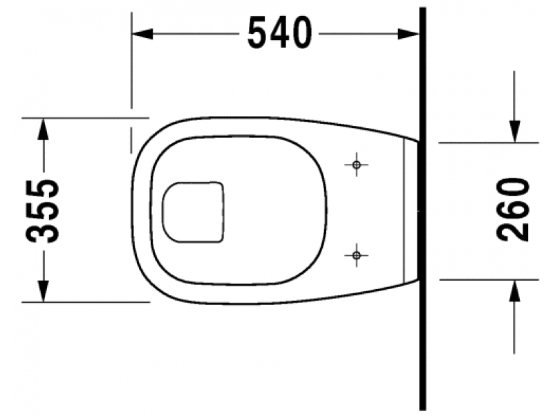 Купить Подвесной унитаз Duravit D-Code 22100900002 с полочкой
