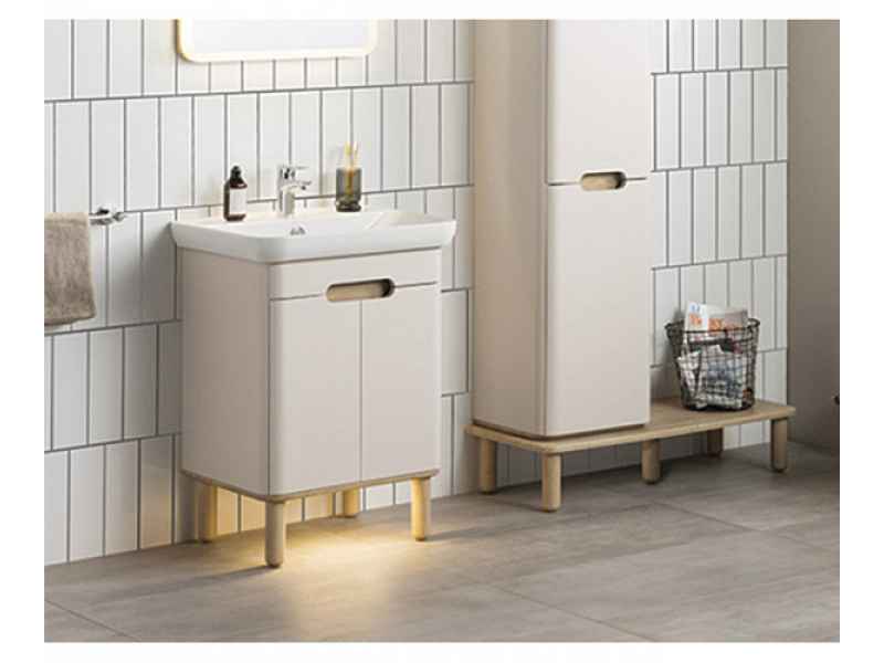 Купить Тумба с раковиной Vitra Sento 60 см, с Led подсветкой и датчиком движения, 60822