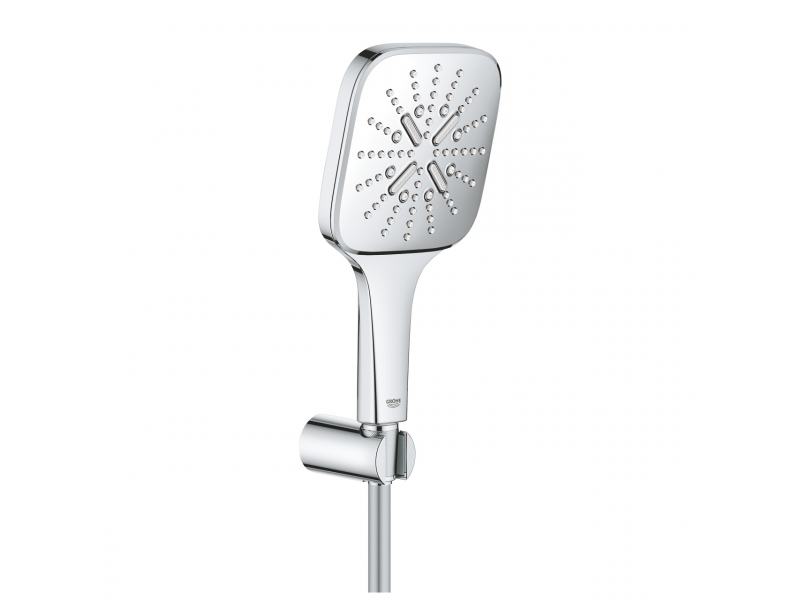 Купить Душевой гарнитур Grohe Rainshower SmartActive 130 Cube, 26589000, хром