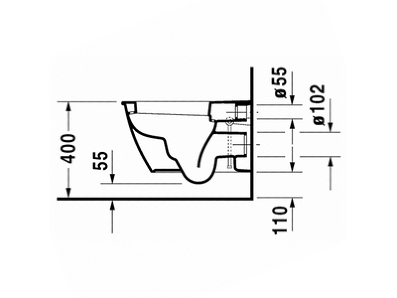 Купить Подвесной унитаз Duravit Darling New 2545090000