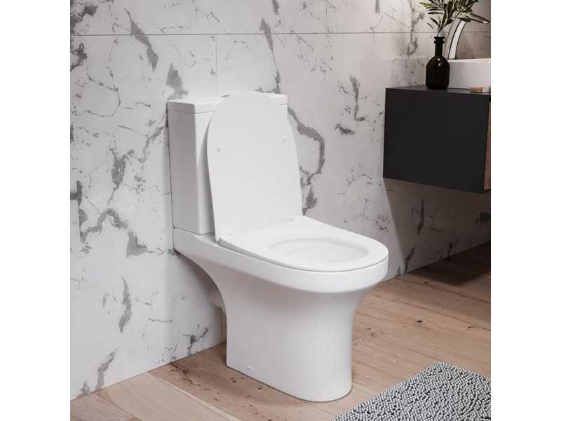 Купить Напольный безободковый унитаз Damixa Skyline DX35C8600SC, крышка микролифт