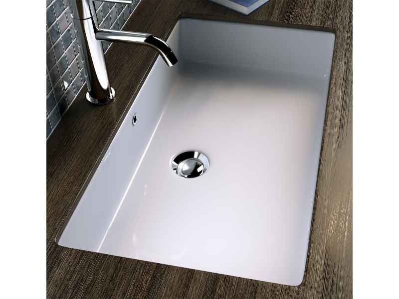 Купить Раковина Kerasan Slim 022501, 75 x 34 см, встраиваемая снизу