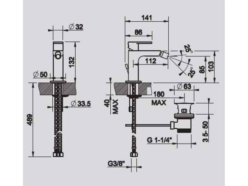 Купить Смеситель Gessi Via Manzoni 59-960021 для биде