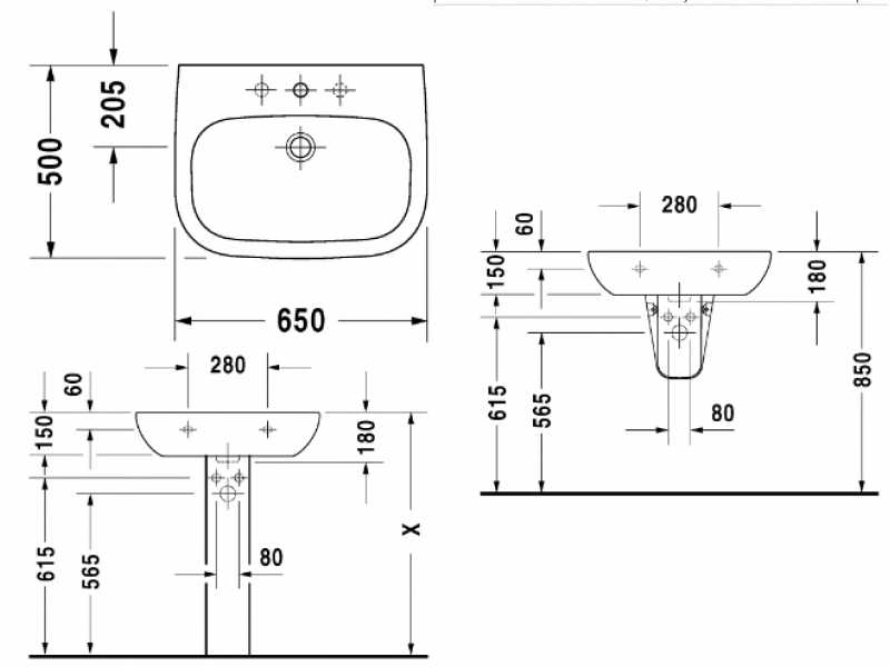 Купить Раковина Duravit D-Code 23106500002