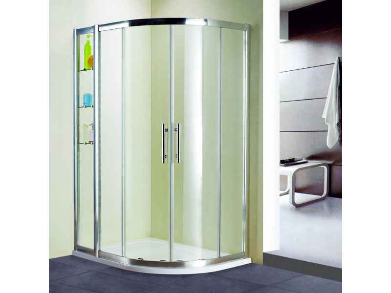 Купить Душевой уголок RGW HO-62, 03066213-11, 100 х 130 x 195 см, асимметричный, дверь раздвижная, стекло прозрачное, хром