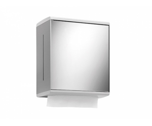 Дозатор бумажных полотенец Keuco Collection Moll 12785 010200 зеркальная дверь, петли справа, алюминий серебристый анодированный/белый