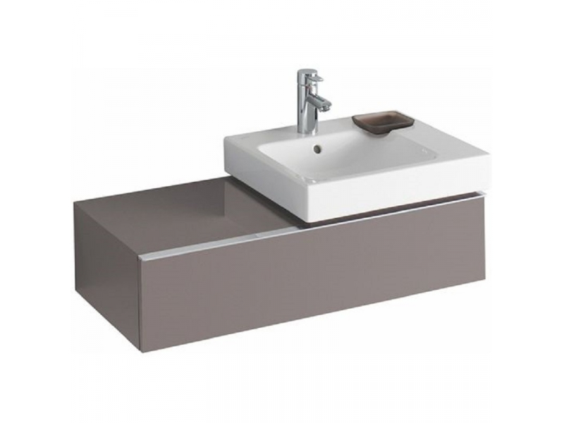 Купить Тумба под раковину Geberit iCon 840492000/840592000, 90 см, цвет платиновый
