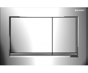Клавиша Geberit Omega Type 30 115.080.KH.1, глянцевая, матовый хром