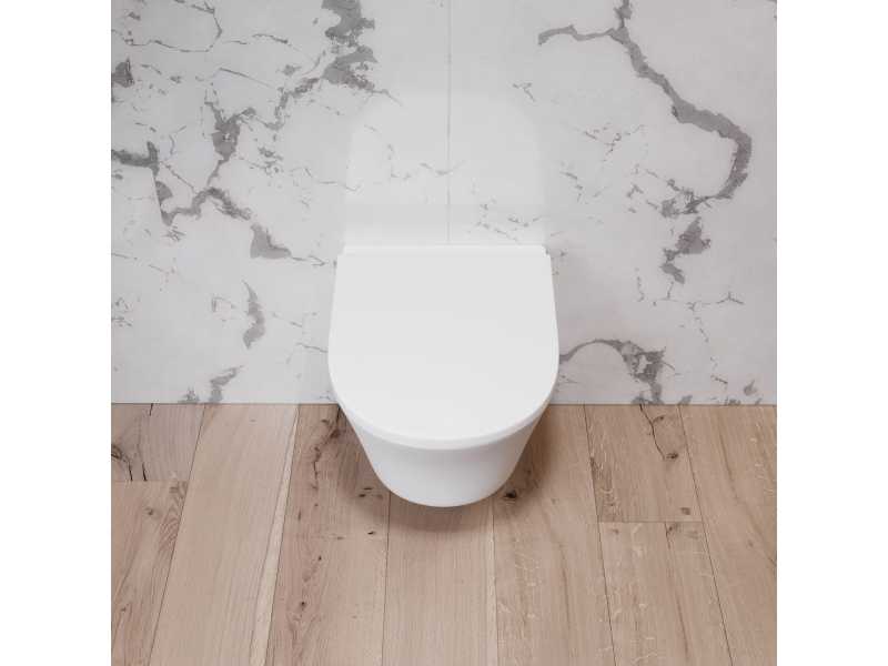 Купить Подвесной безободковый унитаз Damixa Skyline DX35C1700SC, крышка микролифт