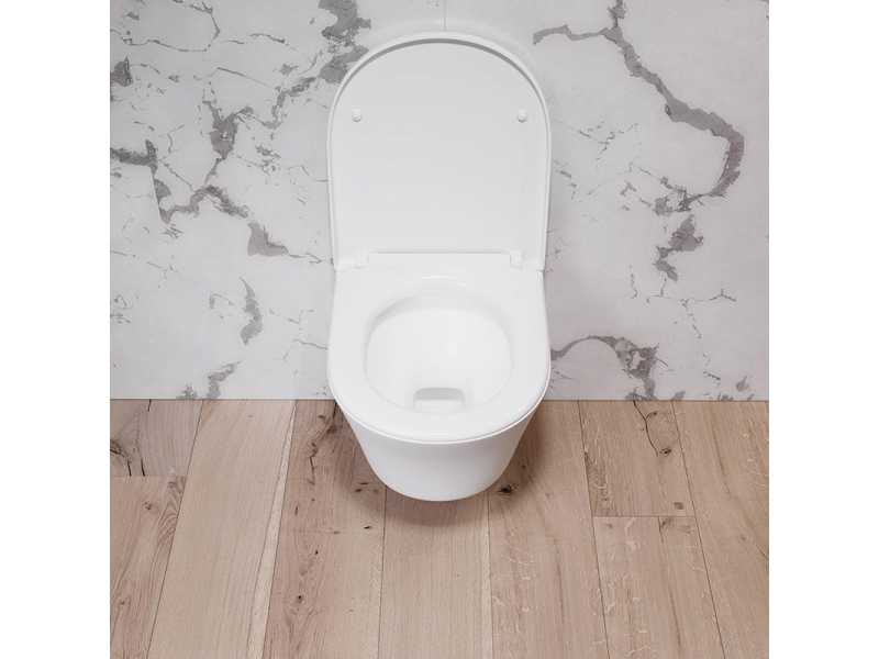 Купить Подвесной безободковый унитаз Damixa Skyline DX35C1700SC, крышка микролифт