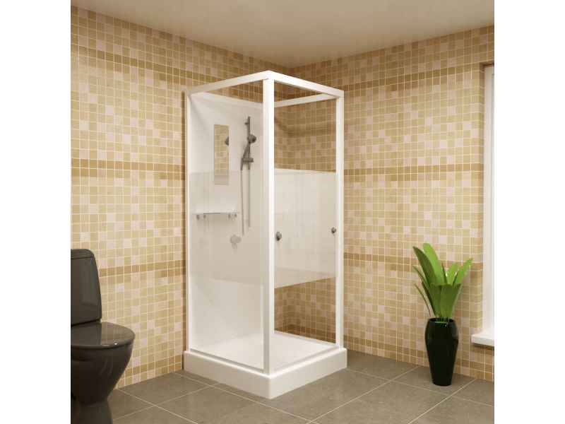 Купить Душевая кабина RGW OLB-206, 90 x 90 см, профиль - белый (13130699-95)