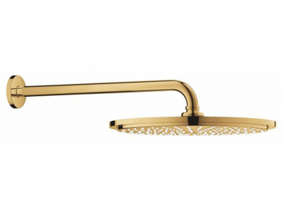 Верхний душ Grohe Rainshower Cosmopolitan 26066GL0, 31х31 см, 1 режим струи, с держателем, холодный рассвет глянец