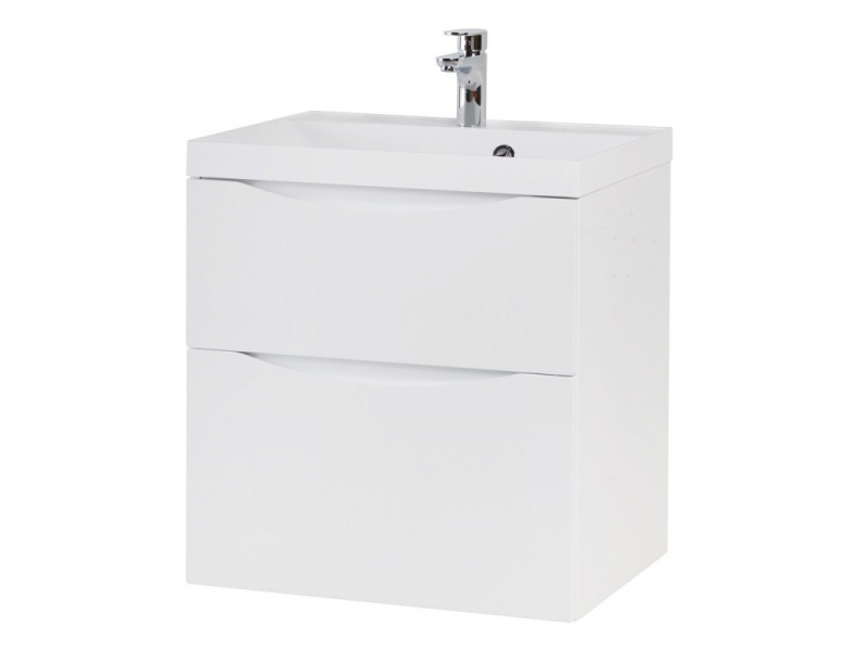 Купить Тумба под раковину BelBagno Marino 90 см, Bianco Lucido - белый глянец, MARINO-H60-900-2C-SO-BL-P