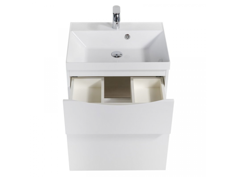 Купить Тумба под раковину BelBagno Marino 90 см, Bianco Lucido - белый глянец, MARINO-H60-900-2C-SO-BL-P