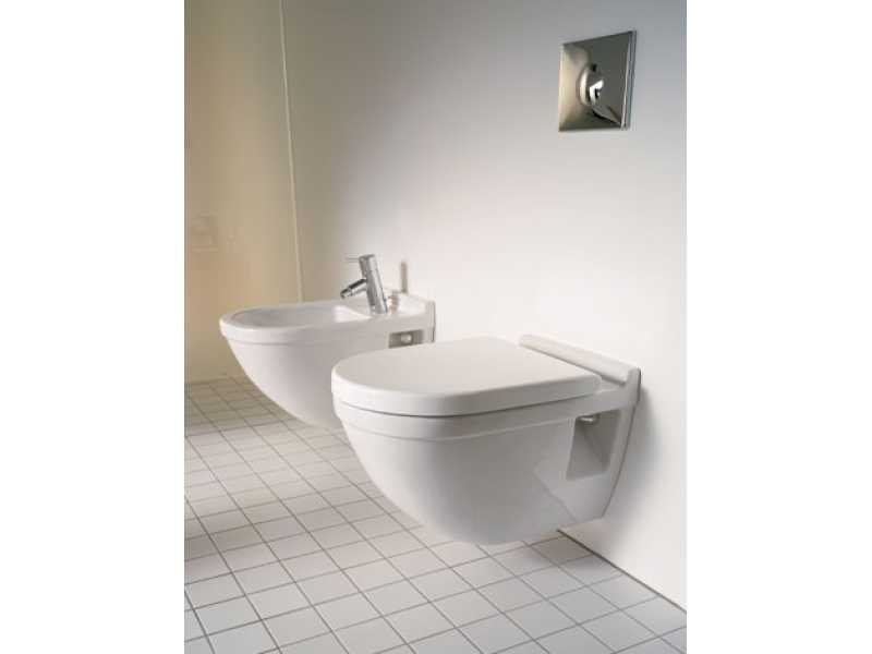 Купить Подвесной унитаз Duravit Starck 3 2201090000, с полочкой, 54*36 см