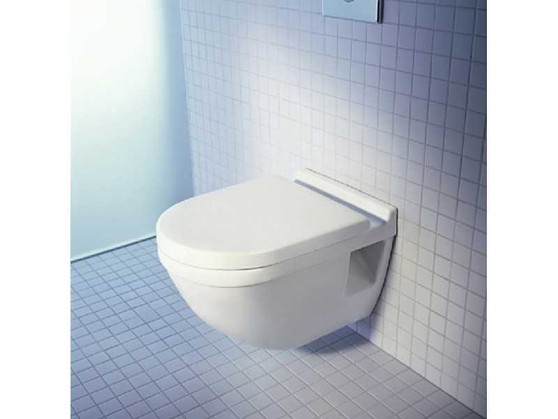 Купить Подвесной унитаз Duravit Starck 3 2201090000, с полочкой, 54*36 см