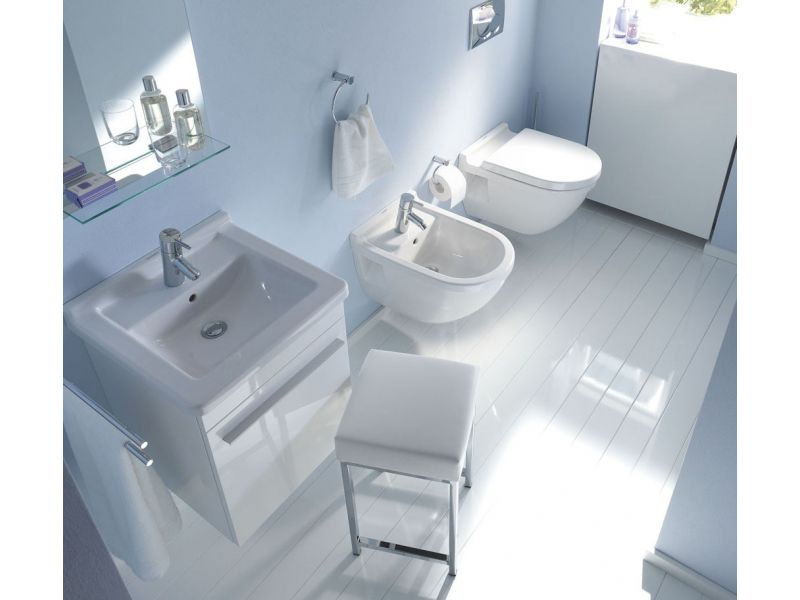 Купить Подвесной унитаз Duravit Starck 3 2201090000, с полочкой, 54*36 см