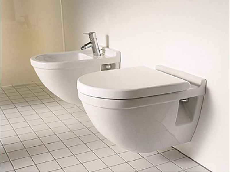 Купить Подвесной унитаз Duravit Starck 3 2201090000, с полочкой, 54*36 см
