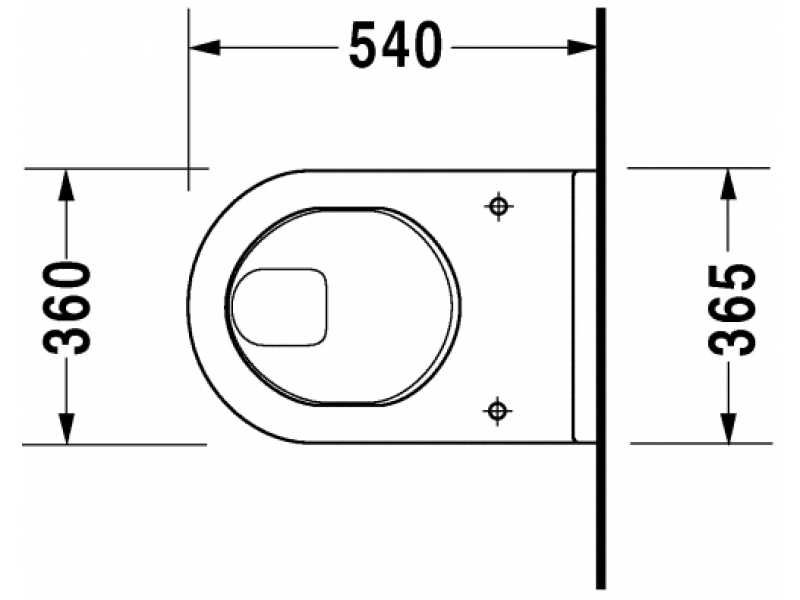 Купить Подвесной унитаз Duravit Starck 3 2201090000, с полочкой, 54*36 см
