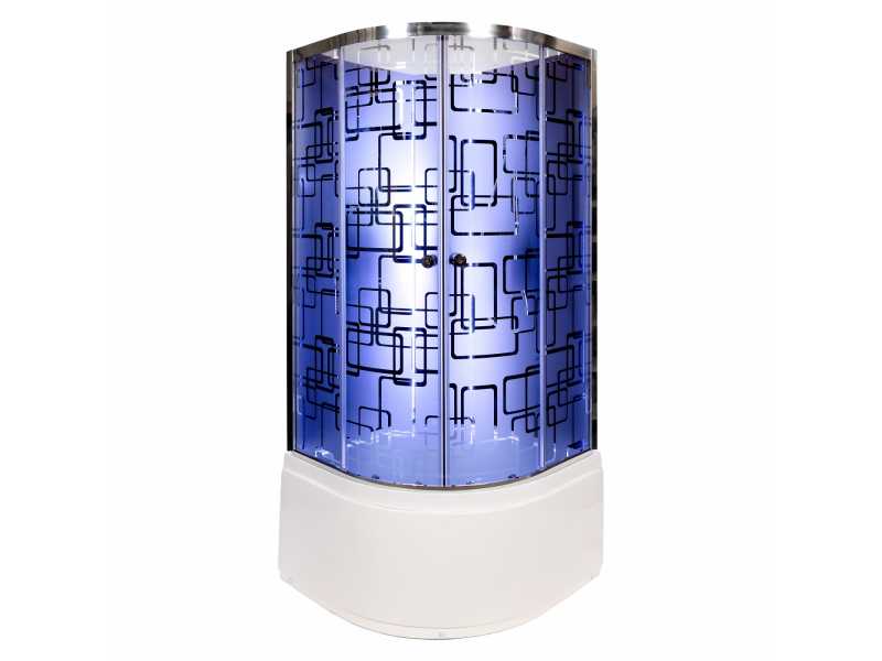 Купить Душевая кабина Deto BМ4510 N без крыши, с LED-подсветкой