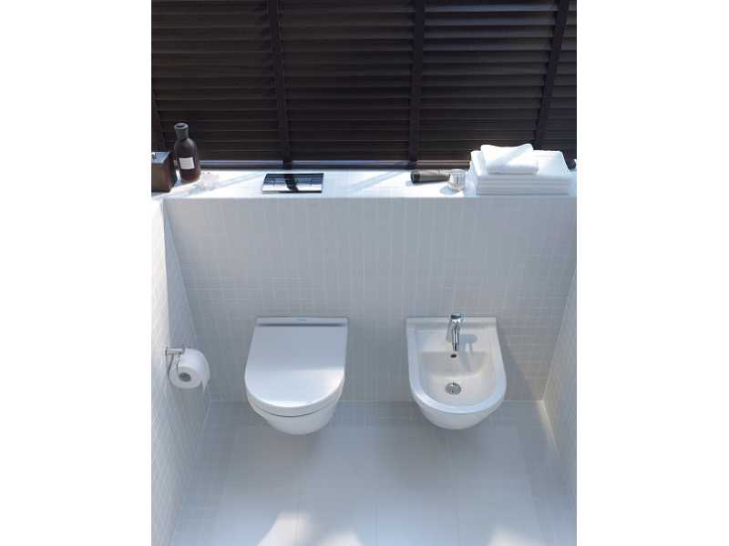 Купить Подвесной унитаз Duravit Starck 3 220209, укороченный, 48,5*36 см