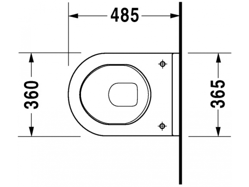 Купить Подвесной унитаз Duravit Starck 3 220209, укороченный, 48,5*36 см