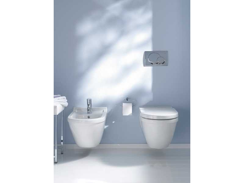 Купить Подвесной унитаз Duravit Starck 3 220209, укороченный, 48,5*36 см