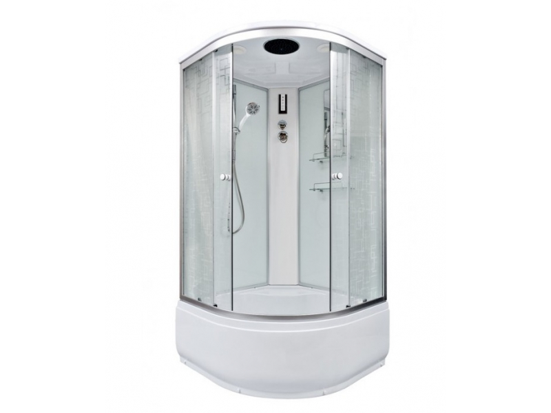 Купить Душевая кабина Deto Em EM4580 эл 80 x 80 см, с крышей, с электрикой