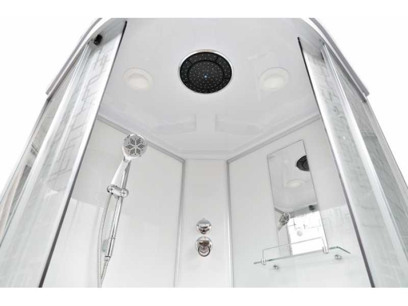 Купить Душевая кабина Deto Em EM4580 эл 80 x 80 см, с крышей, с электрикой
