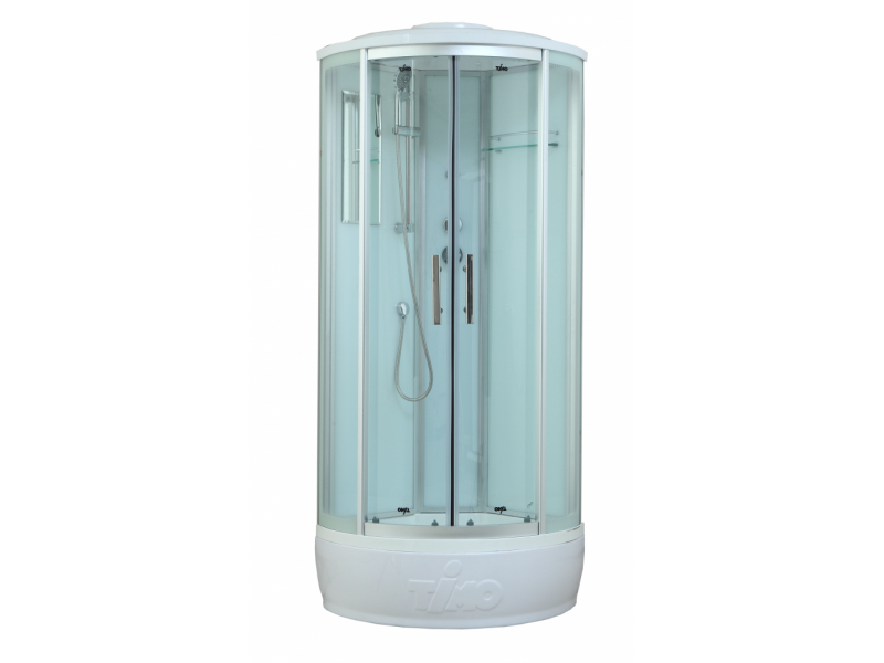 Купить Душевая кабина Timo Standart Т-6680 Silver 80 x 80 см, с крышей, с донным клапаном, хром