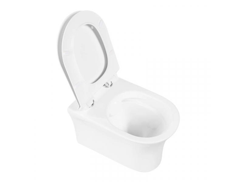 Купить Подвесной унитаз BelBagno Ancona безободковый, белый, BB1224CHR-SM