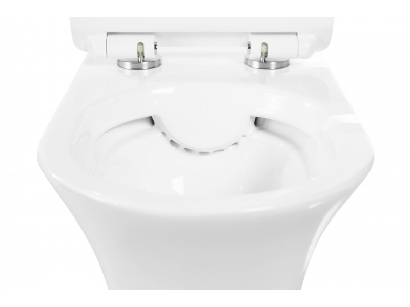 Купить Подвесной унитаз BelBagno Ancona безободковый, белый, BB1224CHR-SM