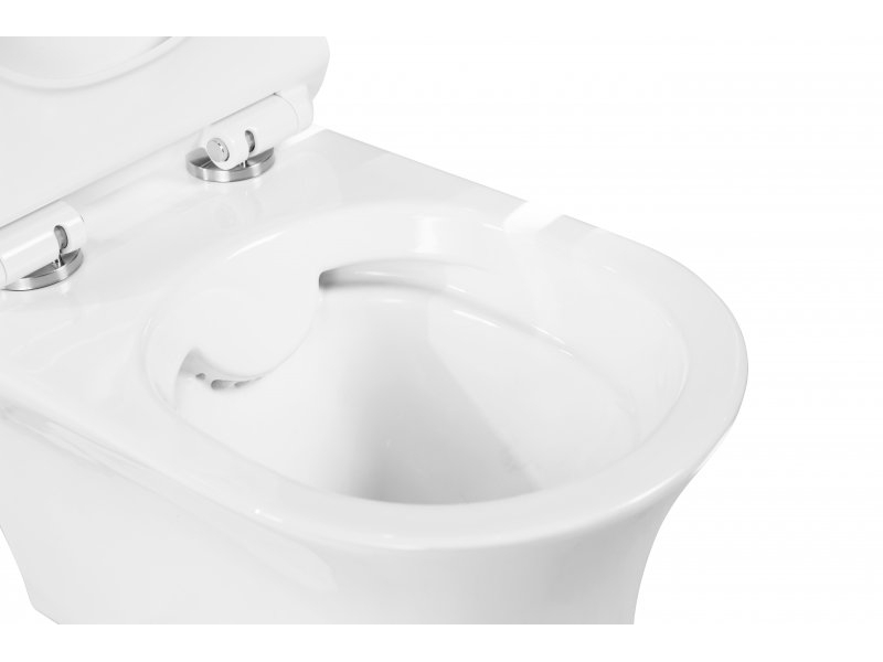 Купить Подвесной унитаз BelBagno Ancona безободковый, белый, BB1224CHR-SM