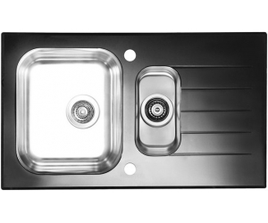 Мойка кухонная Alveus Glassix 20 1100015, черная