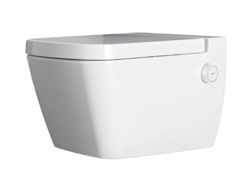 Купить Инсталляция для унитаза TECE Base 9400405.WC2 с безободковым унитазом TECEone с кнопкой смыва TECEambia, хром глянцевый