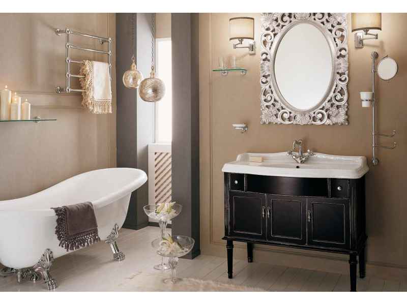 Купить Тумба напольная Labor Legno MILADY MILPL 105 R, под раковину и столешницу, красный помпей, 97,5*52*82 см