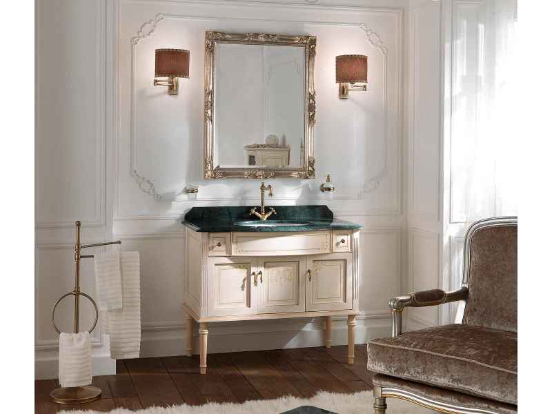 Купить Тумба напольная Labor Legno MILADY MILPL 105 R, под раковину и столешницу, красный помпей, 97,5*52*82 см
