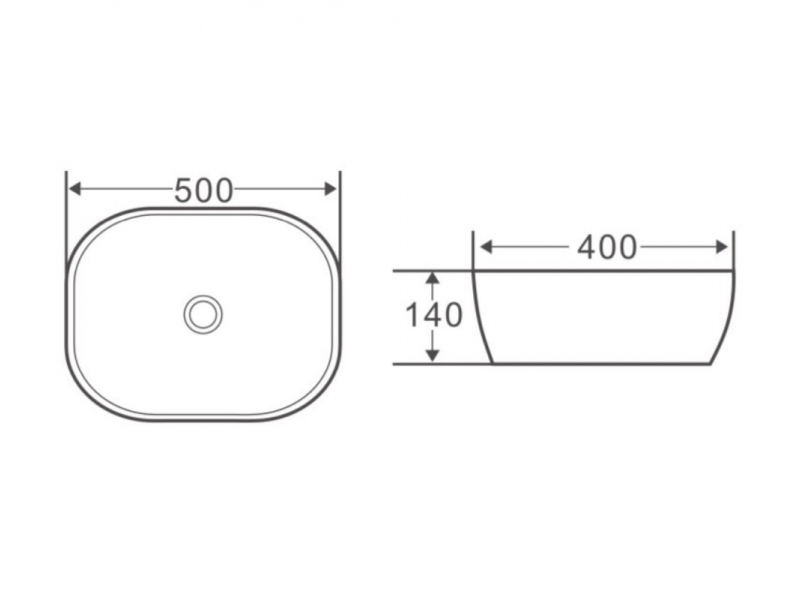 Купить Раковина BelBagno BB1302-H316, 50 х 40 см, накладная, цвет бежевый матовый