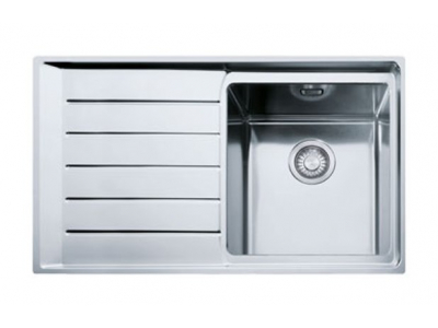Мойка Franke NEPTUNE PLUS NPX 611, 101.0068.360, установка сверху, правая, нержавеющая сталь, полированная, 86*51 см