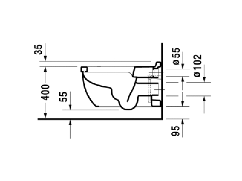 Купить Подвесной унитаз Duravit Starck 3 2226090000 62*36,5 см